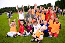 Sir Trevor Brooking visits the Charlsetown Youth Football Club