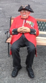 Chelsea Pensioner by sculptor Richard Austin